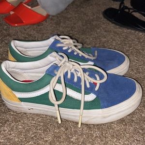 COLORBLOCK Vans Yacht Club Old Skool Blue/Green/Yellow/Red
